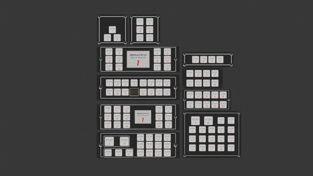 Bedienteile Pack