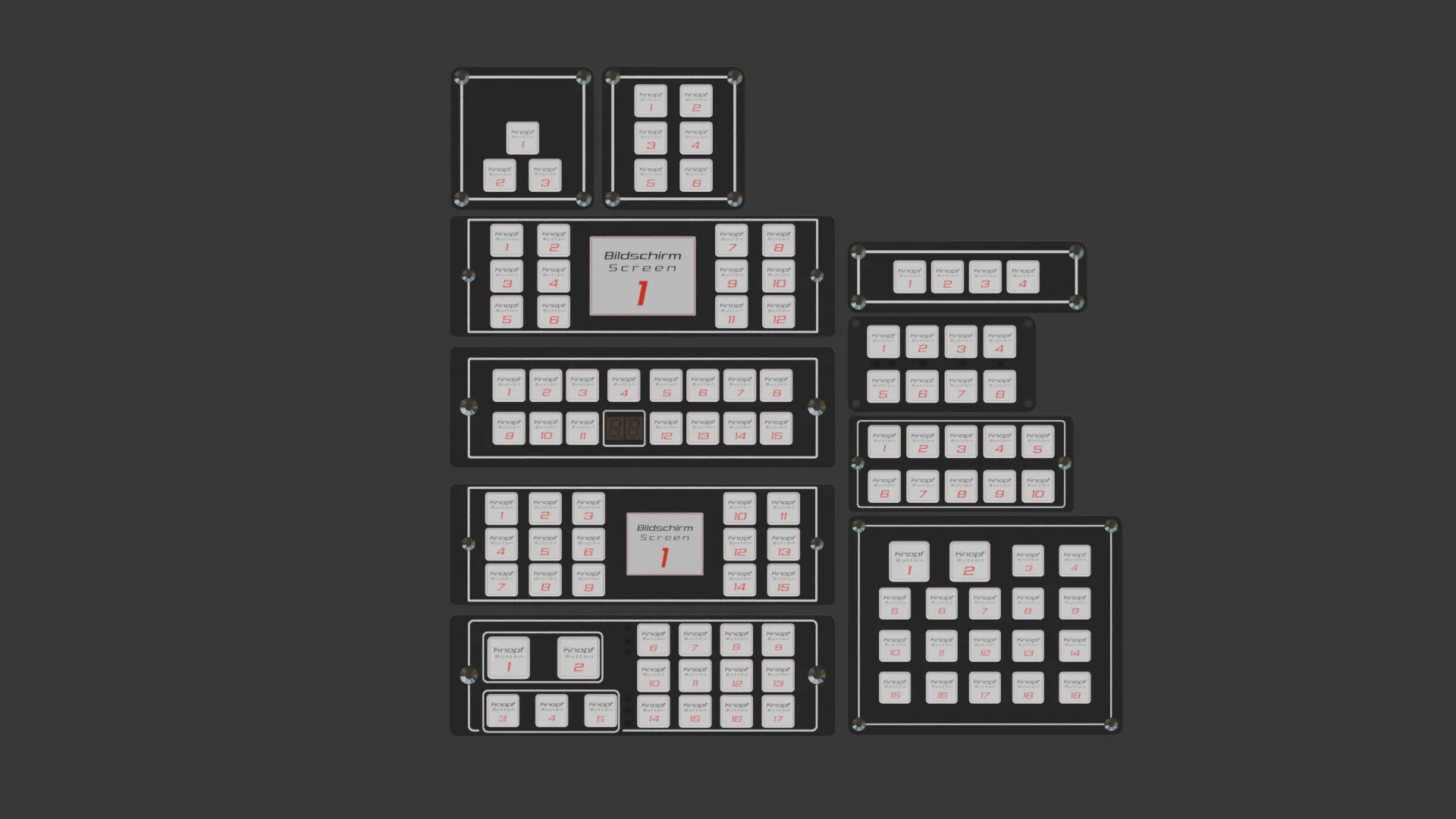 Bedienteile Pack